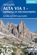 Alta Via 1 - Trekking in the Dolomites: Includes 1:25,000 Map Booklet - Paperback