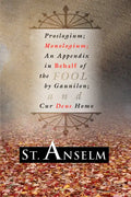Proslogium; Monologium; - Paperback