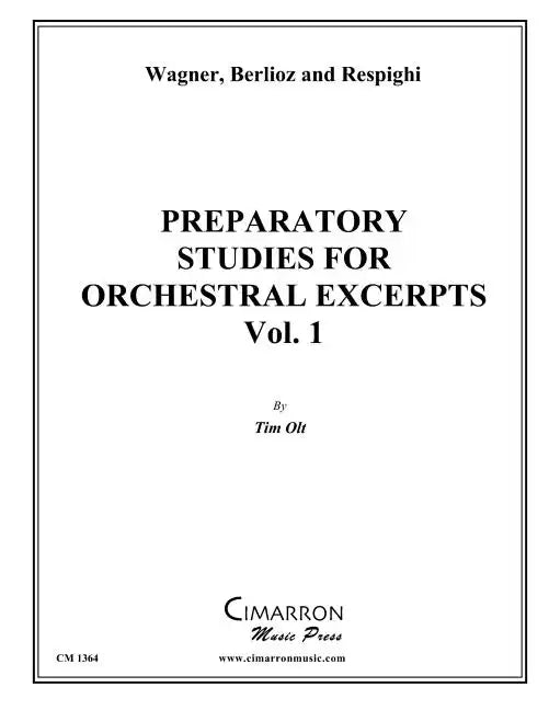 Preparatory Studies for Orchestral Excerpts, Vol. 1: for Tuba - Paperback