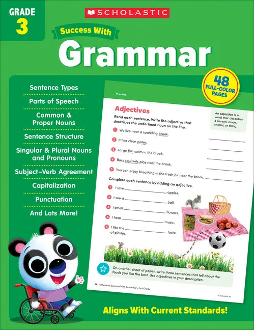 Scholastic Success with Grammar Grade 3 Workbook - Paperback