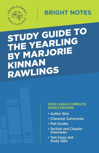 Study Guide to The Yearling by Marjorie Kinnan Rawlings - Paperback