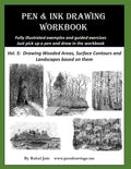 Pen and Ink Drawing Workbook Vol 5: Learn to Draw Pleasing Pen & Ink Landscapes - Paperback