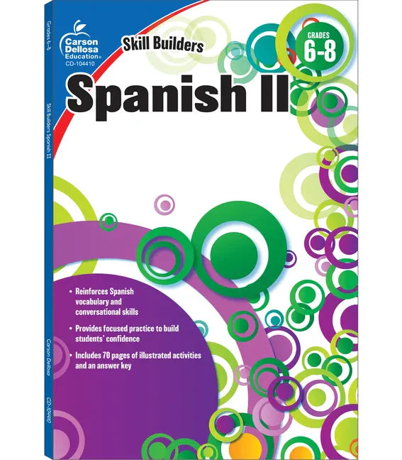 Spanish II, Grades 6 - 8 (Skill Builders), Grades 6 - 8 - Paperback