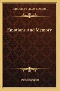 Emotions and Memory - Paperback