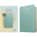 NLT Student Bible, Thinline Reference, Filament-Enabled Edition (Leatherlike, Tropical Iris Teal Blue, Red Letter) - Imitation Leather