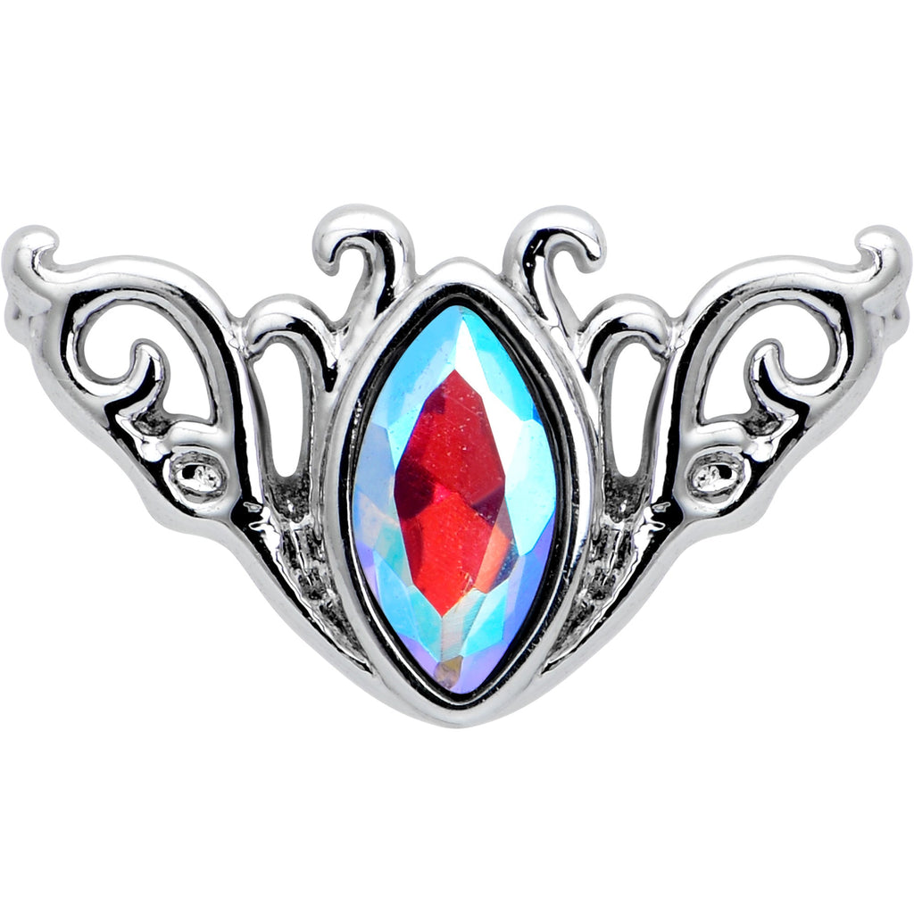16G 1/4 Aurora Gem Deco Waves Labret