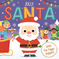 Jolly Santa: A Finger Puppet Board Book - Board Book