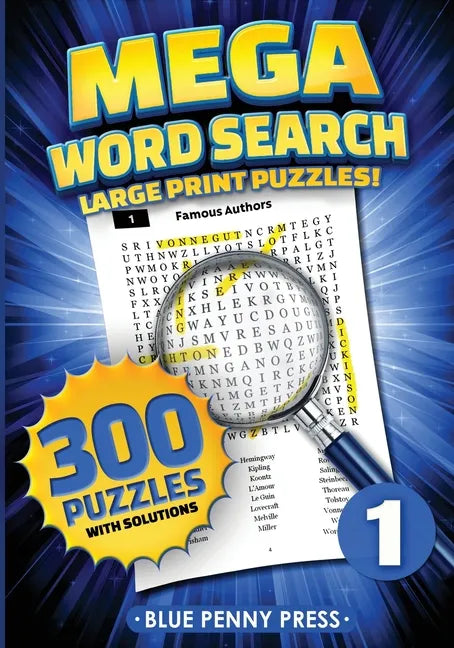 MEGA Word Search (Volume 1): 300 Simple to Challenging LARGE PRINT Puzzles - Paperback
