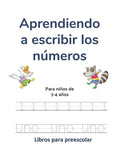 Aprendiendo a escribir los números: Para niños de 3-4 años - Paperback