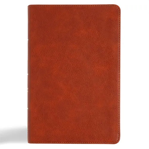 CSB Large Print Personal Size Reference Bible, Digital Study Edition, Burnt Sienna Leathertouch - Imitation Leather