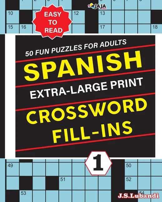 SPANISH Extra Large Print CROSSWORD FILL-INS - Paperback