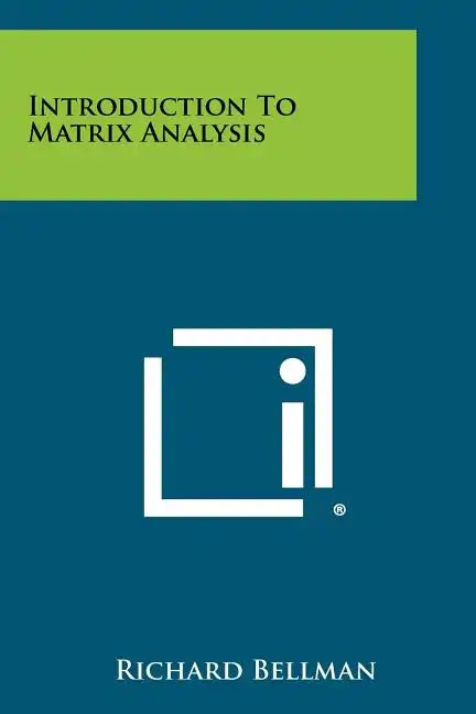 Introduction To Matrix Analysis - Paperback