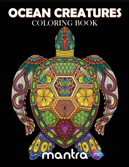 Ocean Creatures Coloring Book: Coloring Book for Adults: Beautiful Designs for Stress Relief, Creativity, and Relaxation - Paperback