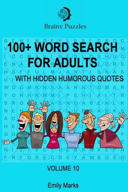 100+ Word Search for Adults: With Hidden Humorous Quotes - Paperback