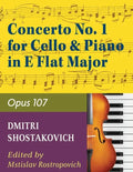 Concerto No. 1, Op. 107 By Dmitri Shostakovich. Edited By Rostropovich. For Cello and Piano Accompaniment. 20th Century. Difficulty: Difficult. Instru - Paperback