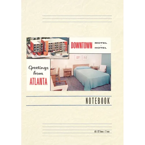 Vintage Lined Notebook Greetings from Atlanta - Paperback