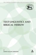 Text-Linguistics and Biblical Hebrew - Paperback