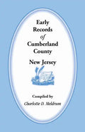 Early Records of Cumberland County, New Jersey - Paperback