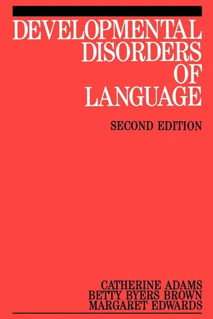 Developmental Disorders of Language - Paperback