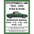 Porsche 914/4 & 914/6 1970-1976 Workshop Manual - Paperback