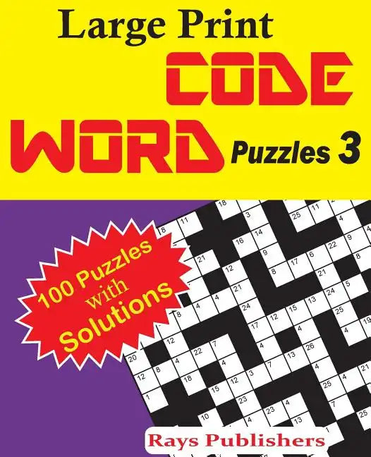 Large Print Code Word Puzzles 3 - Paperback