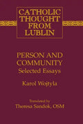 Person and Community: Selected Essays - Paperback