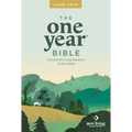 One Year Premium Slimline Bible-NLT-Large Print 10th Anniversary - Paperback