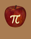 Apple Pi: Graph Paper for Math Students Teachers Professors - 4 Square to 1 Inch Grey Graph Paper - 150 pages 8x10 - Paperback