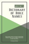 Greene's Dictionary of Bible Names - Paperback