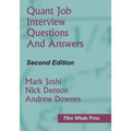 Quant Job Interview Questions and Answers (Second Edition) - Paperback