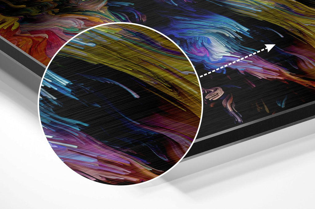 Feel  the Music Brushed Aluminium Dibond Wall Art