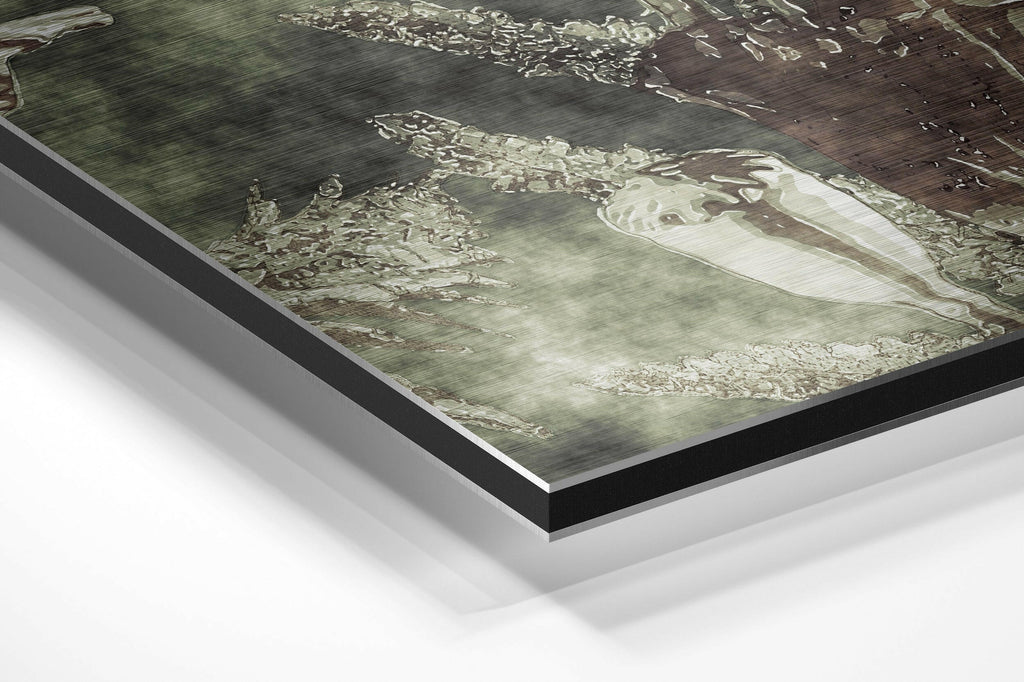 Flower Brushed Aluminium Dibond Wall Art