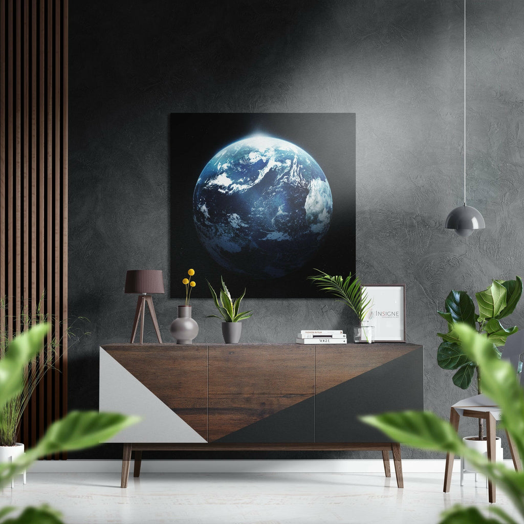 Earth Brushed Aluminium Dibond Wall Art