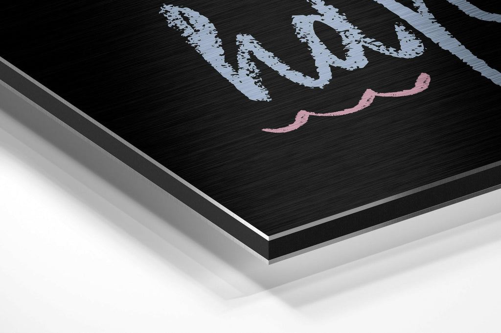 Dream Big Brushed Aluminium Dibond Wall Art