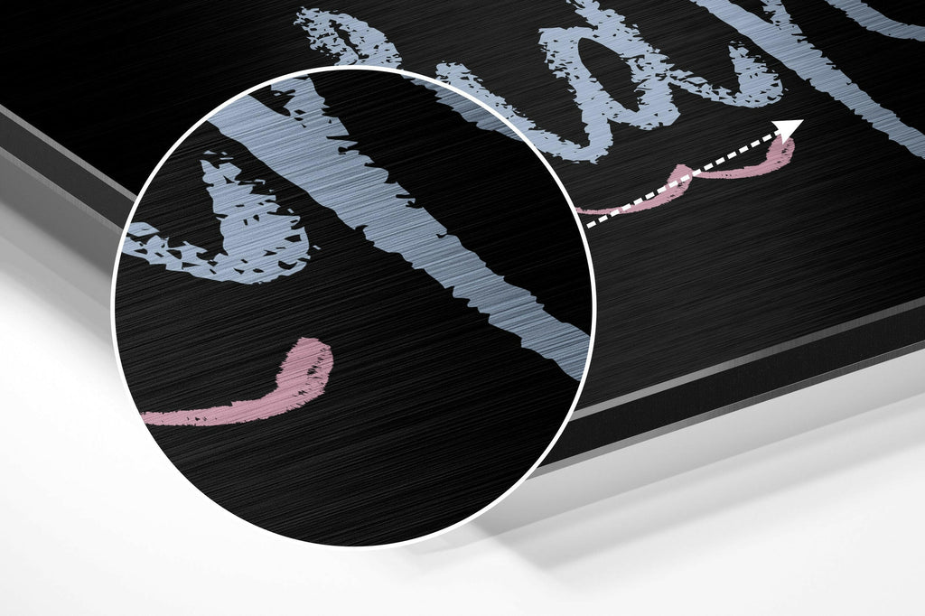 Dream Big Brushed Aluminium Dibond Wall Art