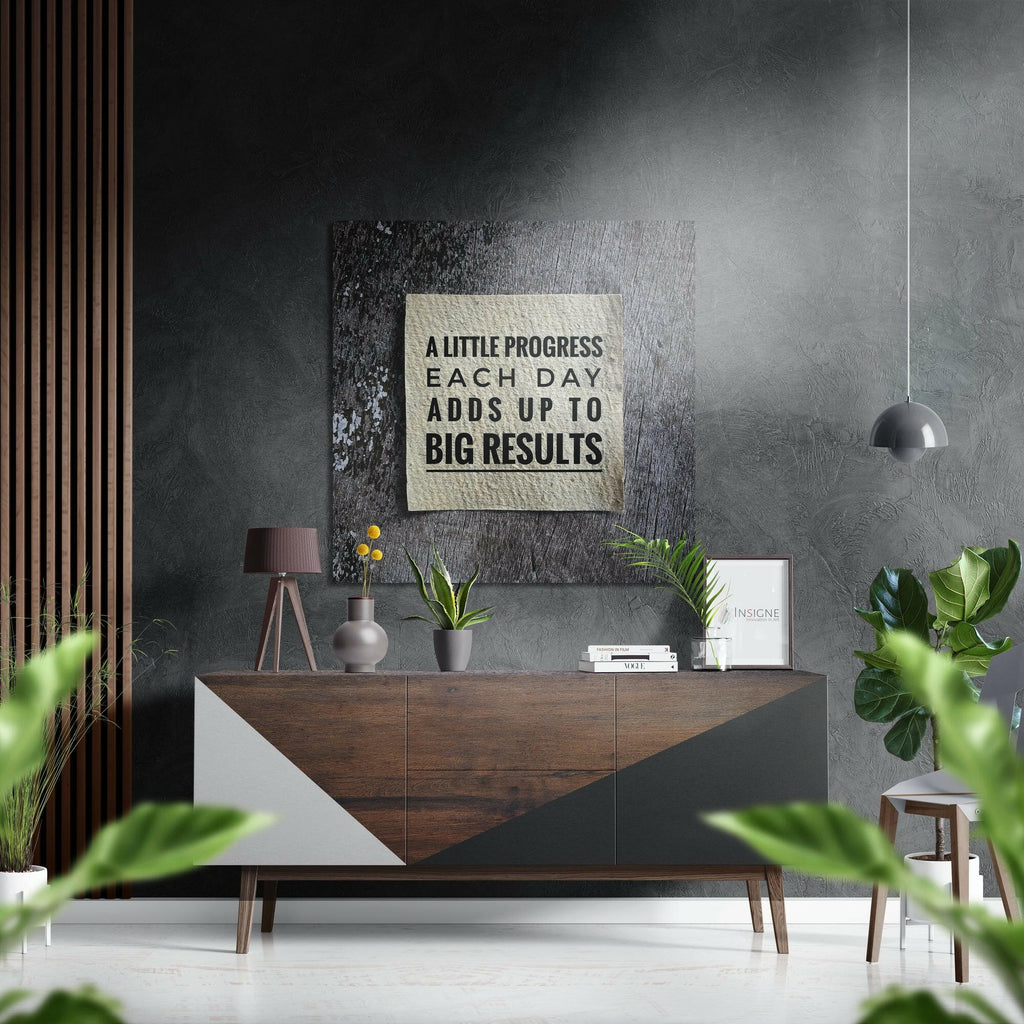 Progress Brushed Aluminium Dibond Wall Art
