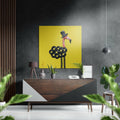 Flamingo Brushed Aluminium Dibond Wall Art