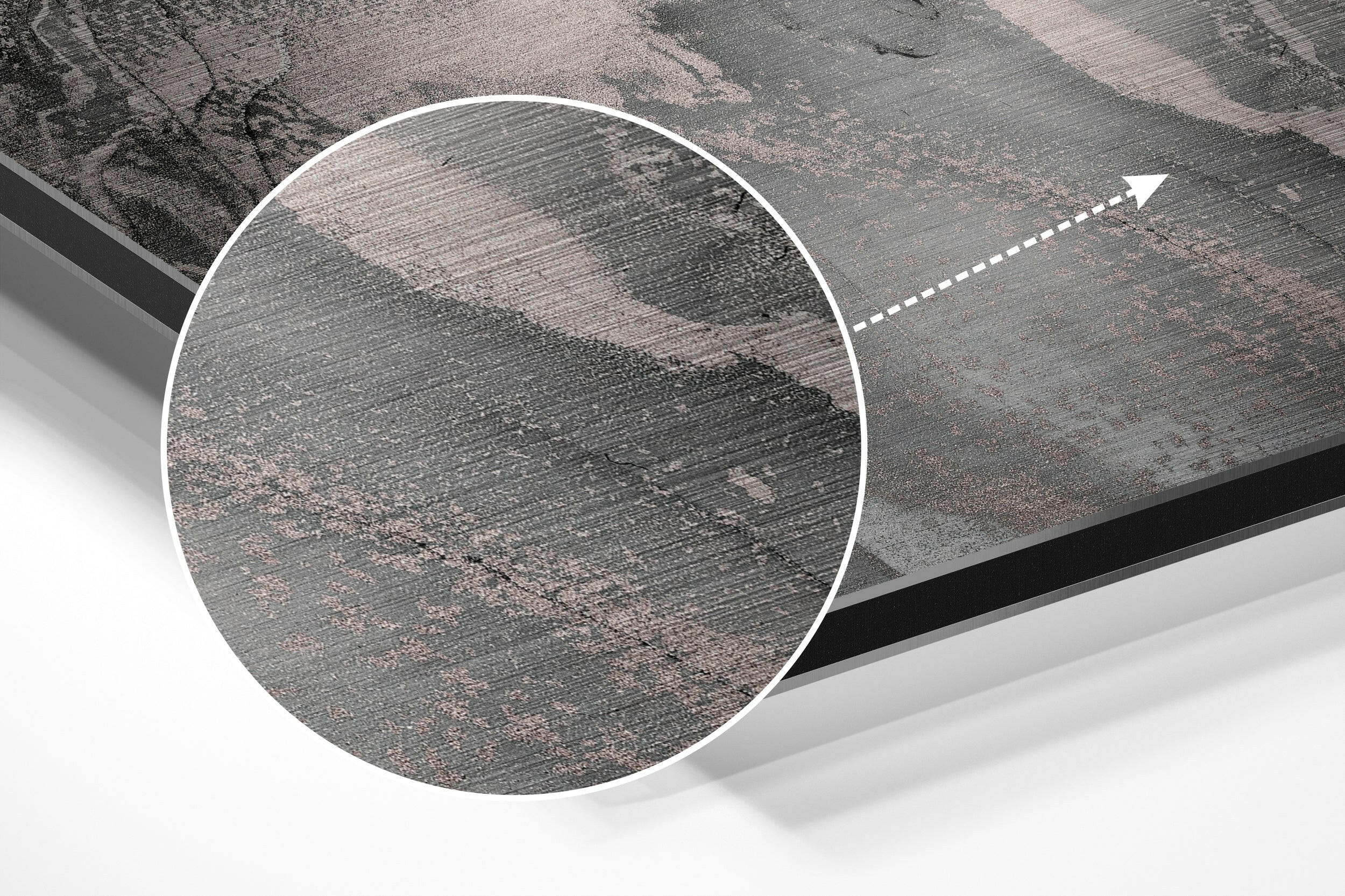 Marmoreal Brushed Aluminium Dibond Wall Art