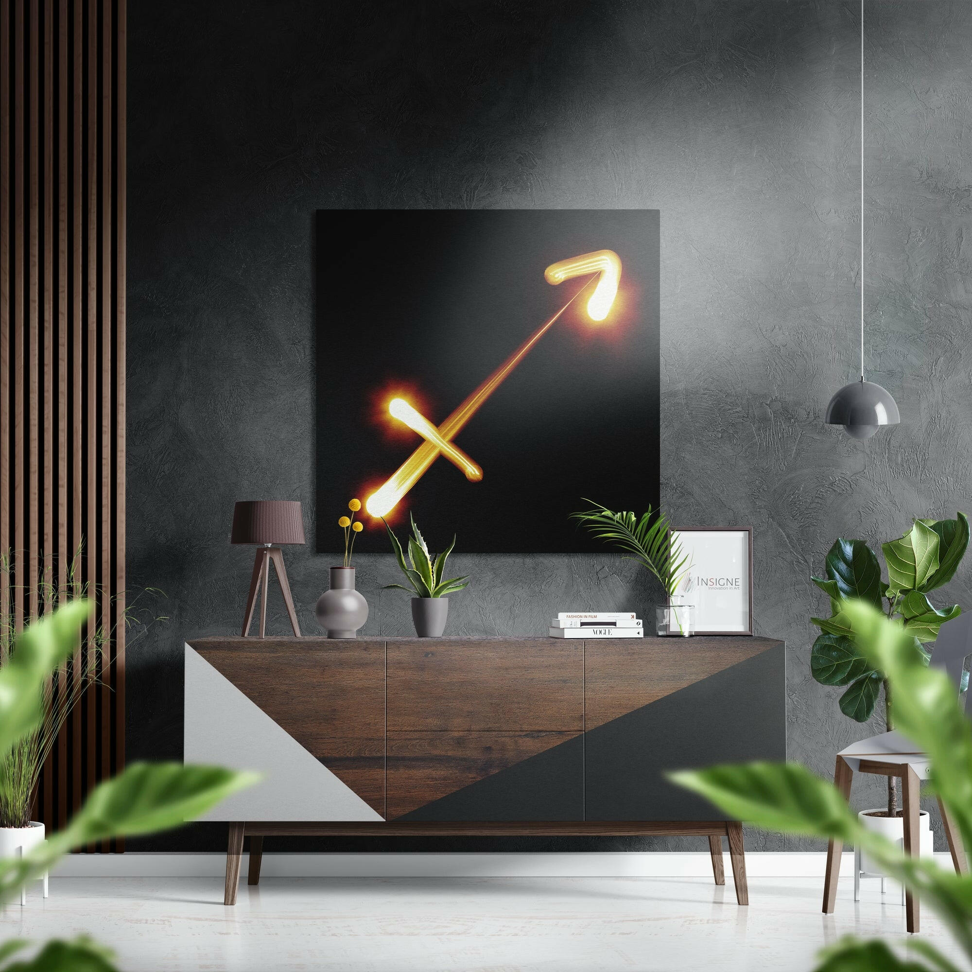 Sagittarius Brushed Aluminium Dibond Wall Art