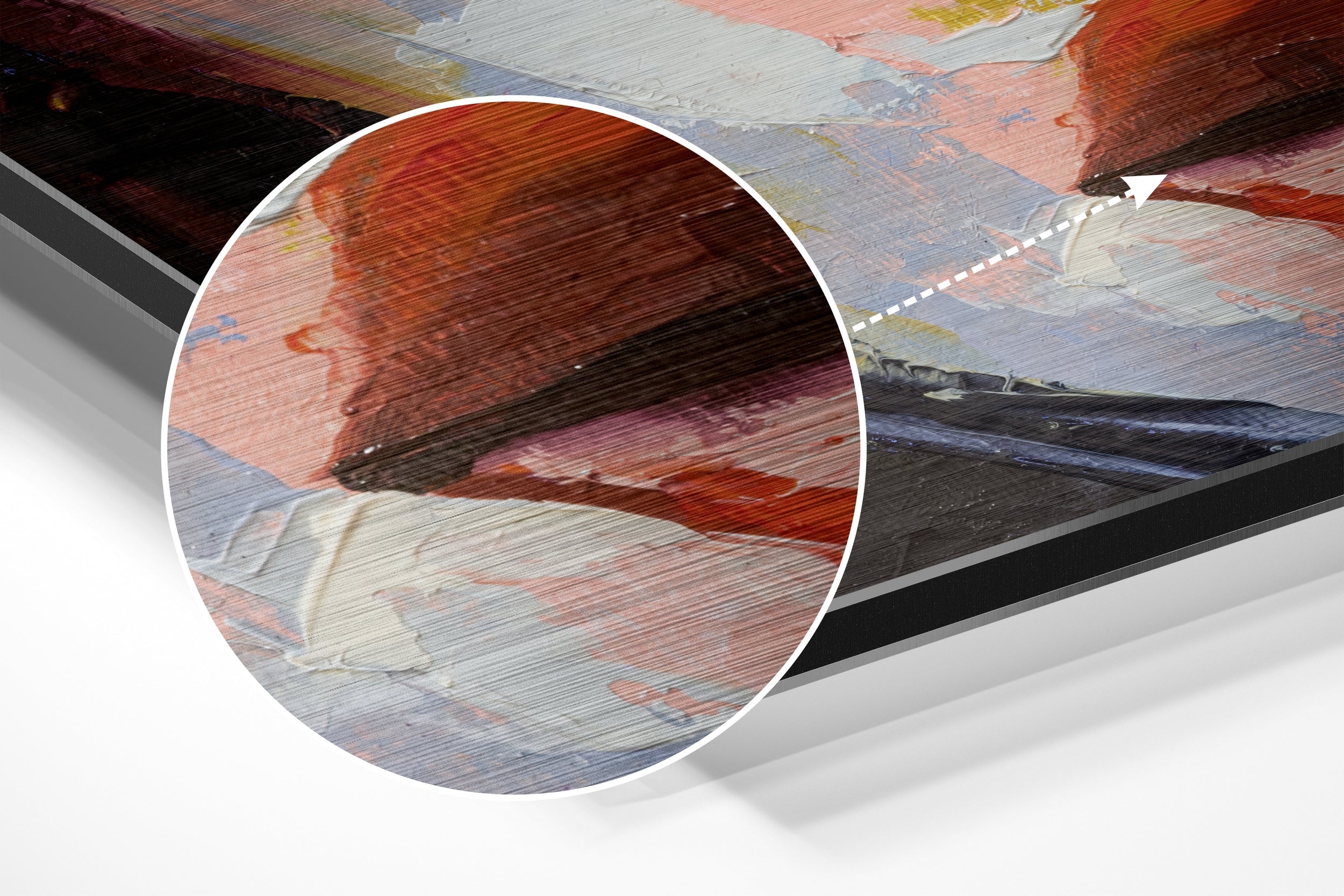 Beauty Brushed Aluminium Dibond Wall Art