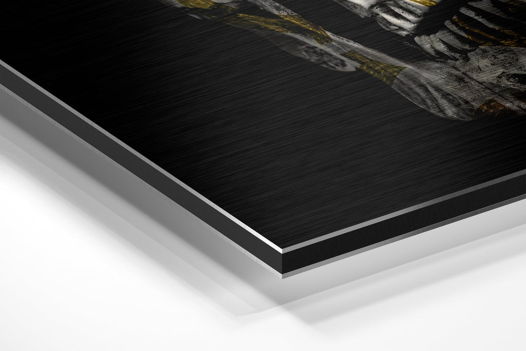 Skull Brushed Aluminium Dibond Wall Art