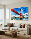 Golden Gate Bridge Glass Wall Art
