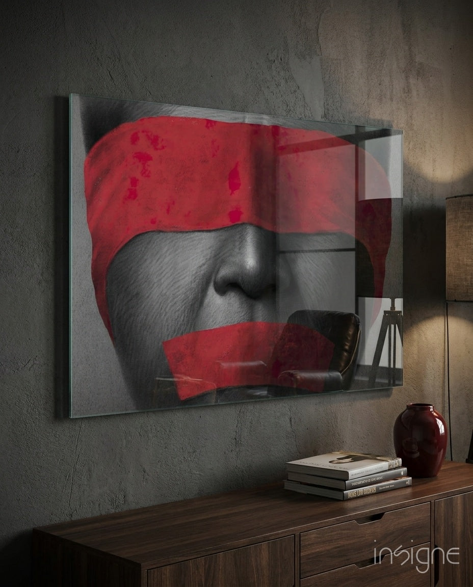 Silence Glass Wall Art