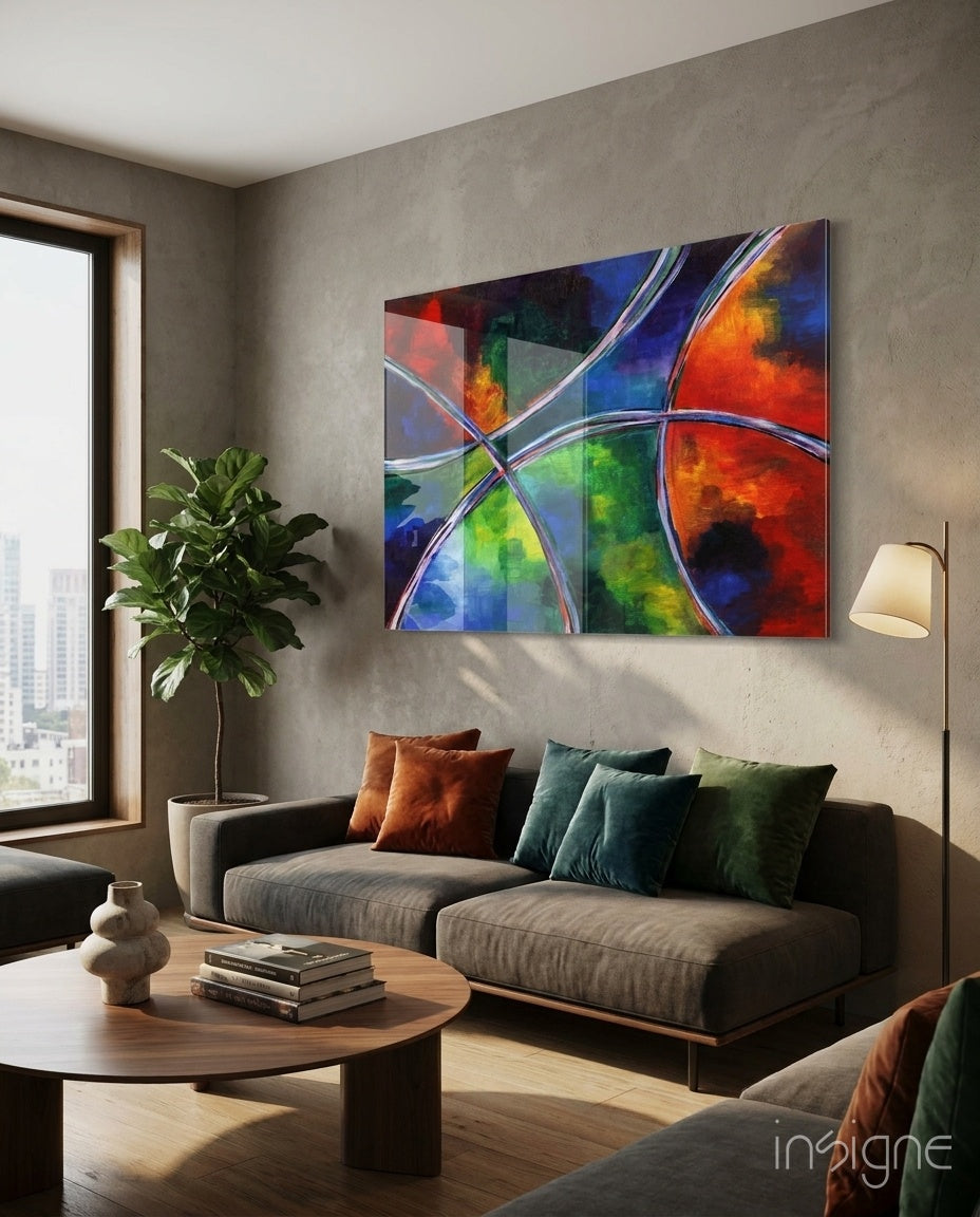 Colors Glass Wall Art