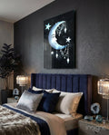 Moon Star Glass Wall Art