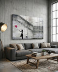 Flying Heart Glass Art