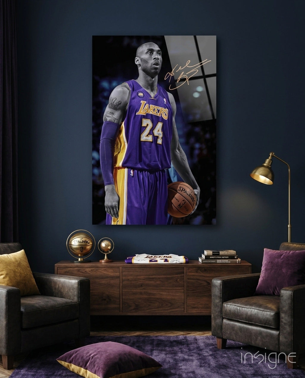 Kobe Bryant Glass Art