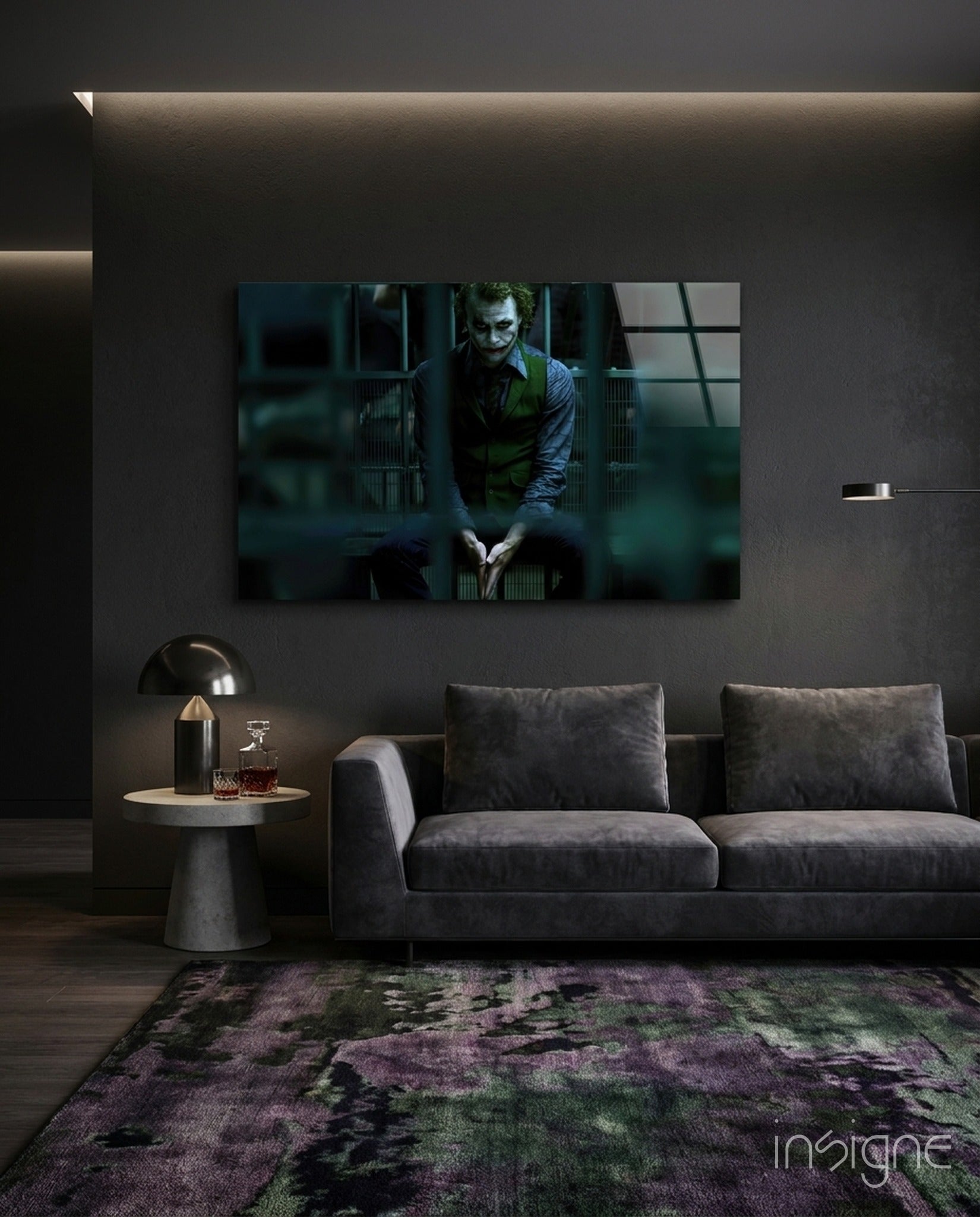 Joker Jail Glass Art