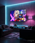 Harley Quinn Glass Art