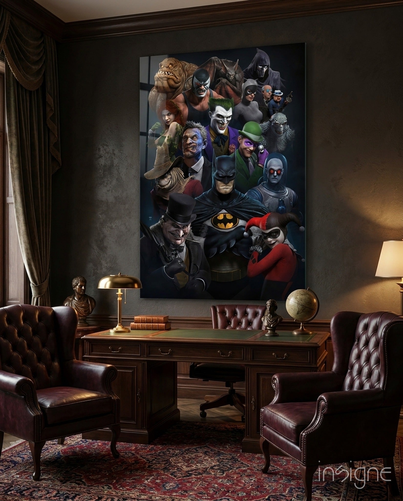 Batman Universe Glass Art